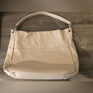Vera Pella genuine leather cream/champagne colored purse.